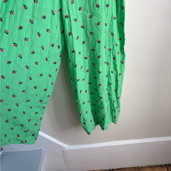 Faithfull The Brand - Dolores Spearmint Green Floral Jumpsuit - Size S(4) - Picture 4 of 9
